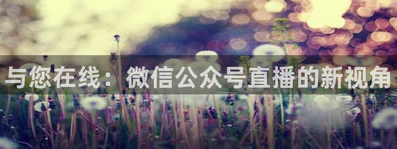 so米体育在线高清直播：与您在线：微信公众号直播的新视角